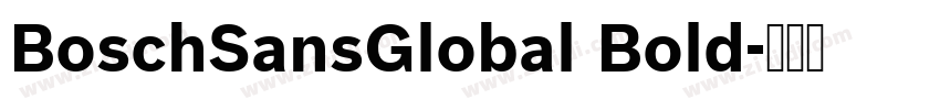 BoschSansGlobal Bold字体转换
